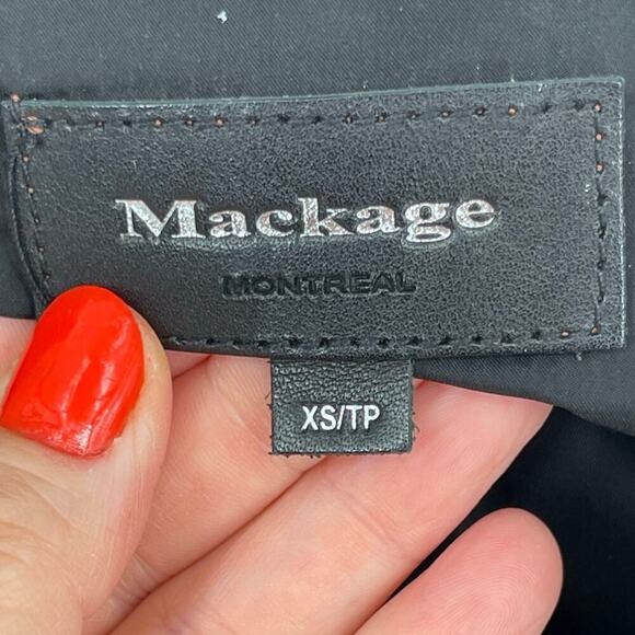 Rare Mackage Brown Baya Lamb Leather Biker Moto Motorcycle Jacket size XS - Picture 11 of 15